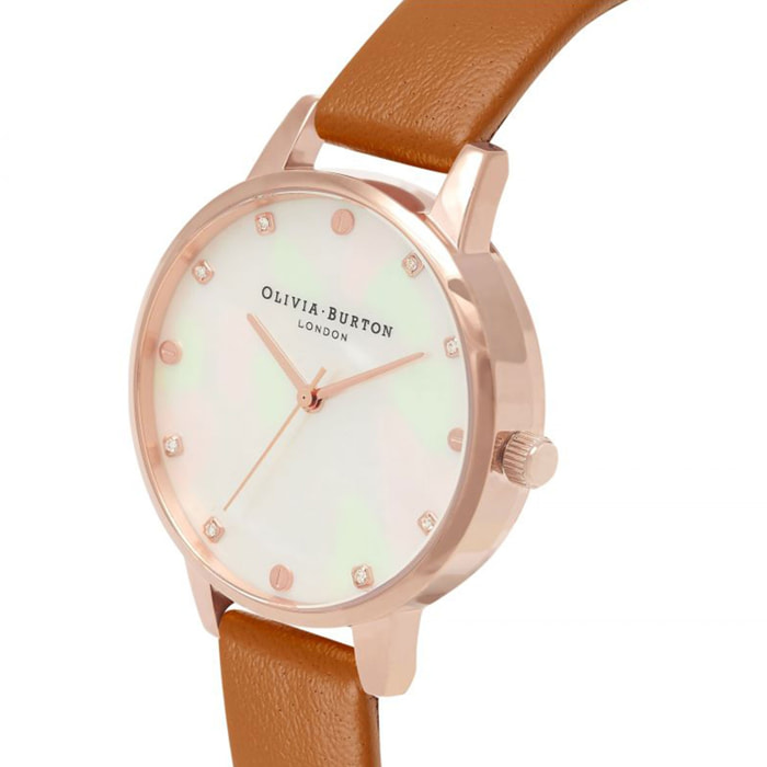 Reloj Olivia Burton OB16SE18 Mujer Analogico Cuarzo con Correa de Piel sintetica