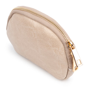 Baratili monedero portatodo mujer. Piel auténtica Gamuza acabado lavado a la piedra.