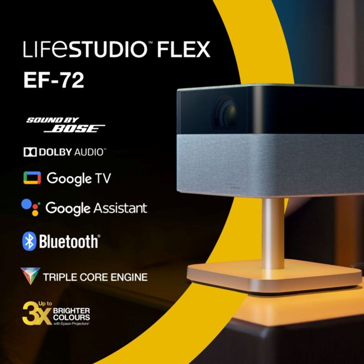 Vidéoprojecteur portable EPSON EF-72 2025 PRO son signé Bose