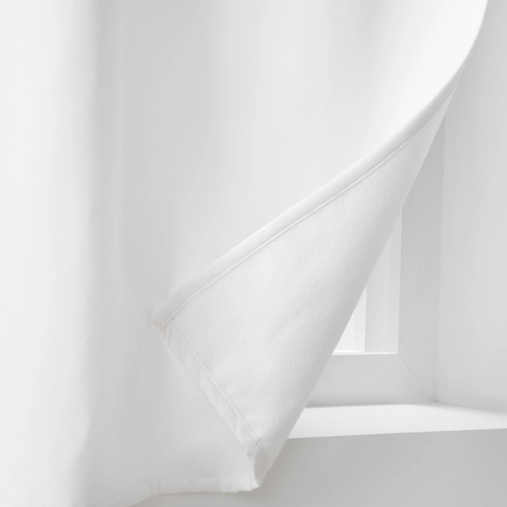 Rideau court isolant thermique - Blanc