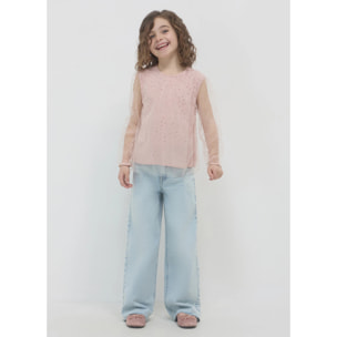 Camicia tulle glitter