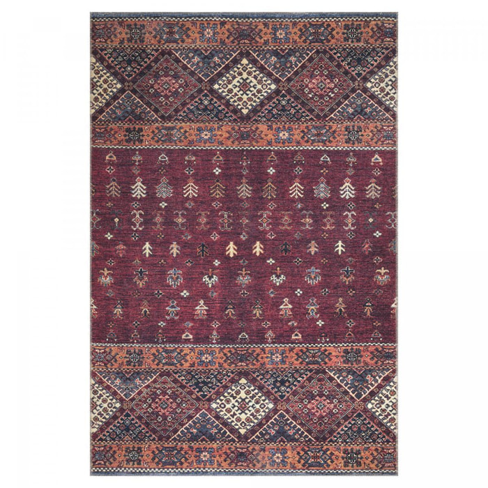 Tapis oriental tissé motif ethnique MIBU