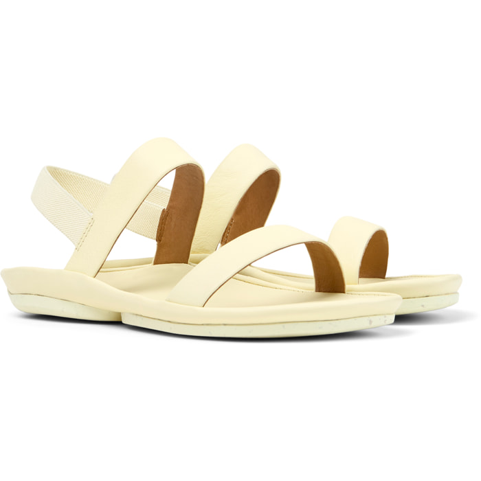 Sandalias - CAMPER Right Isla - Amarillo - Cuero liso