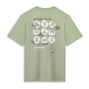 Camiseta Hombre Life Advice Verde