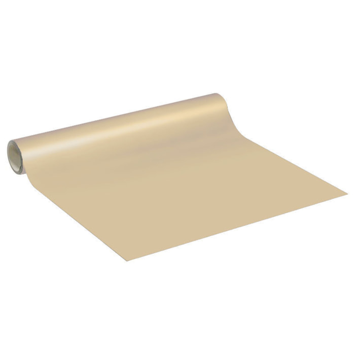 Rouleau adhésif décoratif Vinyle au Mètre - Sable - Sticker Lavable Imperméable Mur Cuisine Meubles