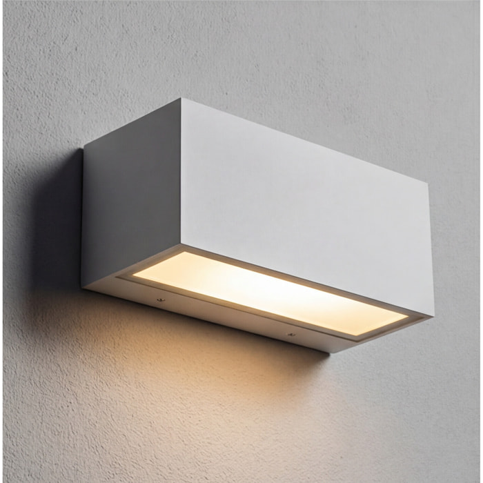 LEDS C4 Aplique Ip66 Nemesis Aluminium 90*220Mm E27 15W Blanco