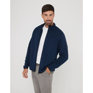 Chaqueta Cremallera Azul Marino - Tigio