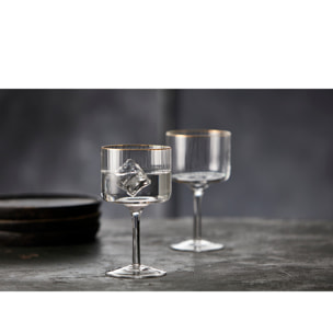 Set de 4 verres à gin tonic Palermo Gold 32 cl