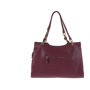 Borsa a spalla da donna Made in Italy - Modello Zelia Elite - 100% pelle - 38.0 x 26.5 x 12.0 cm