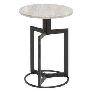 Table d'appoint Tusco noir 35x35cm