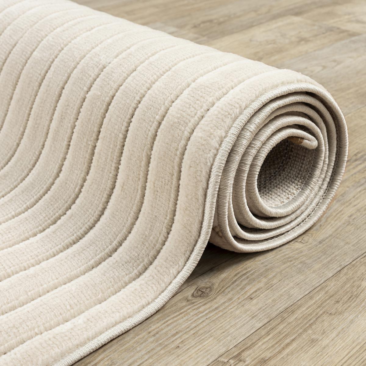 Tapis intérieur extérieur en relief ton sur ton FIRU