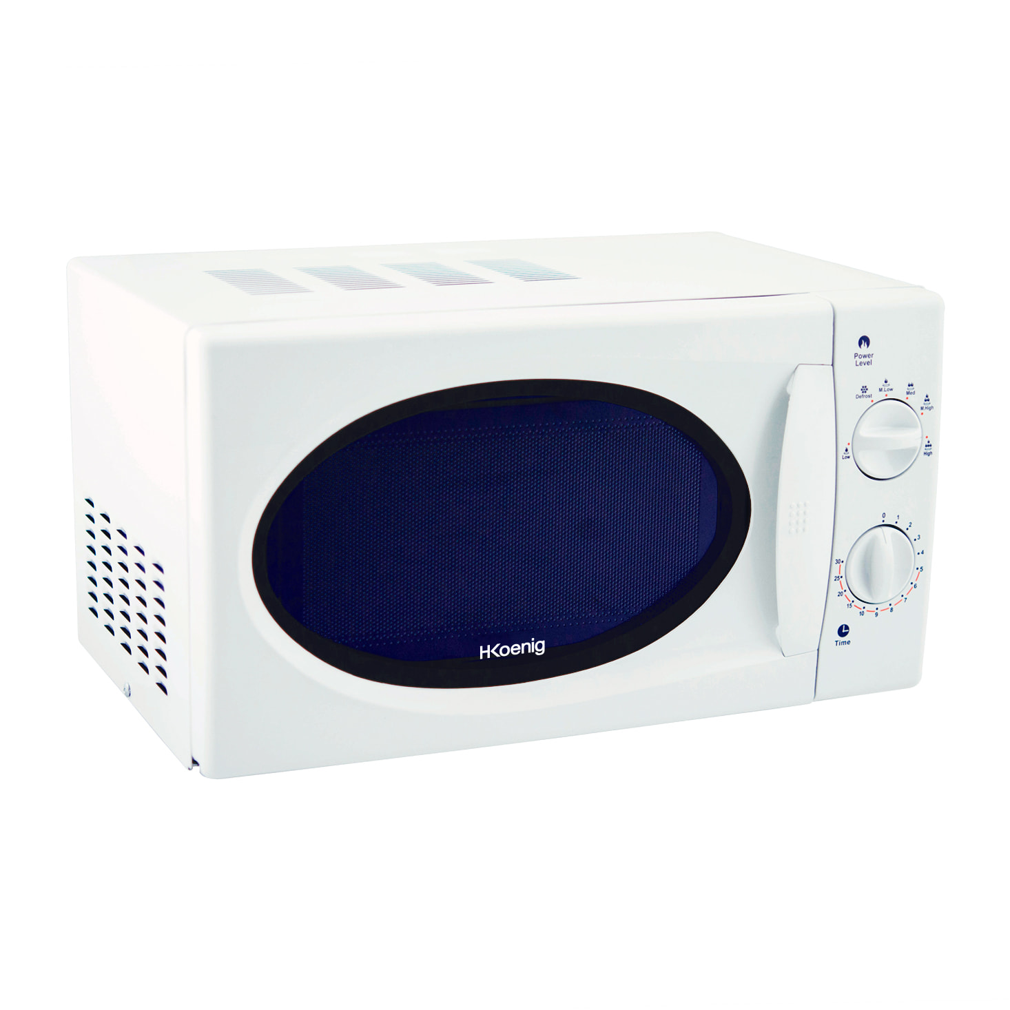 Microondas compacto 20L VIO6 Blanco, Potencia 700W, Plato giratorio 24,5cm, Multifunción 5 niveles de calor y función descongelar, Temporizador hasta 30min, Rápido, Encimera
