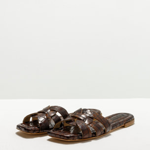 Sandalias S3360F FANTASY ALLIGATOR WAX BROWN / MISTELA color Alligator wax brown