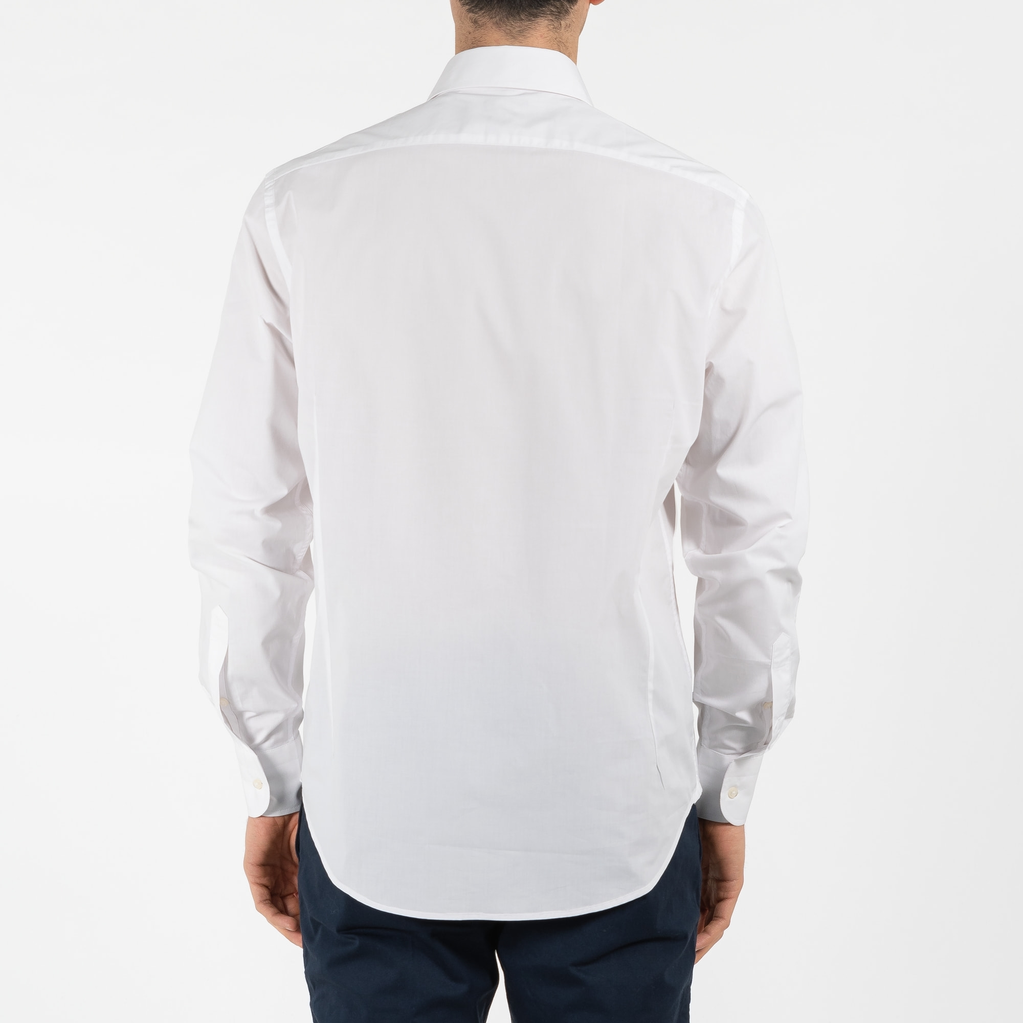 Camicia popeline collo francese regular fit