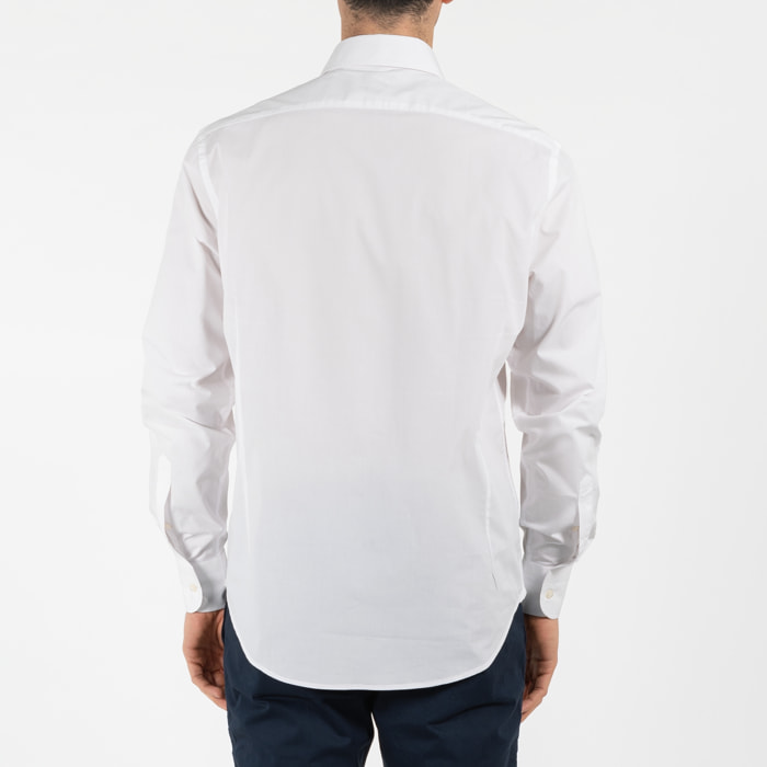 Camicia popeline collo francese regular fit