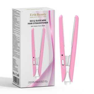 Go & Glide Mini-Haarglätteiser Rosa