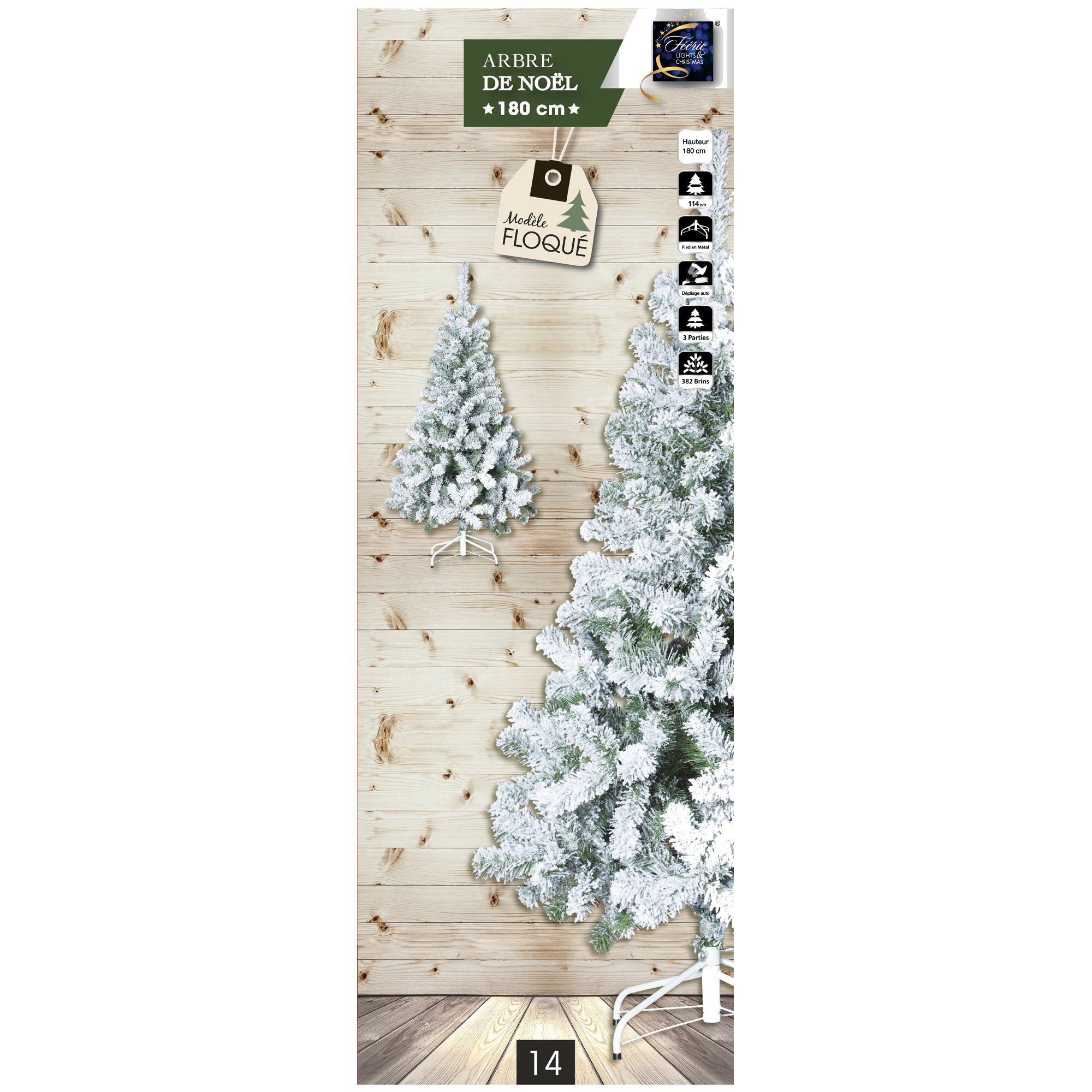 Abeto efecto nevado180 cm