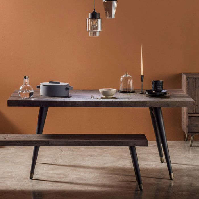 Table en bois recyclé 180 cm ADELAIDE