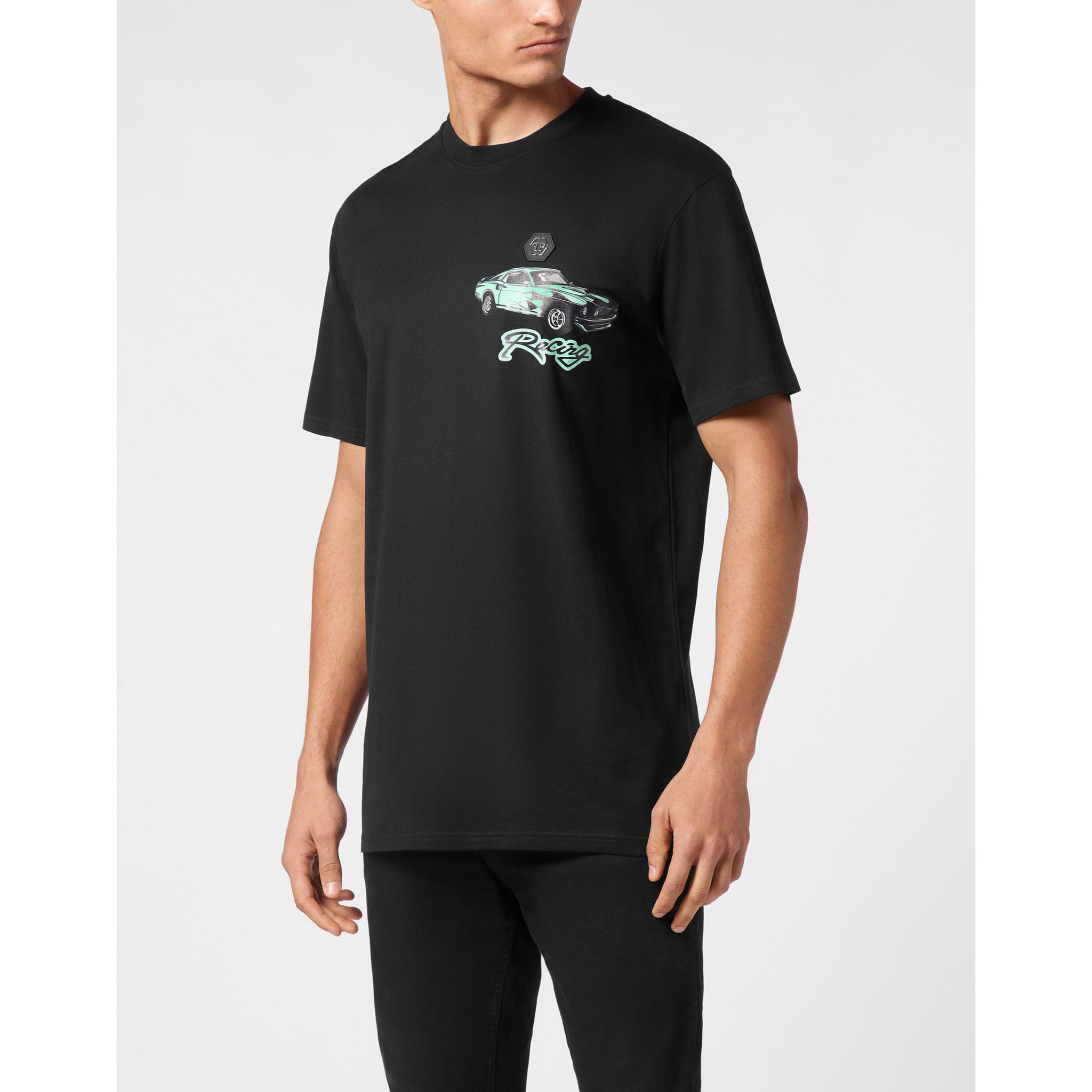 PHILIPP PLEIN T-Shirt Round Neck RACING