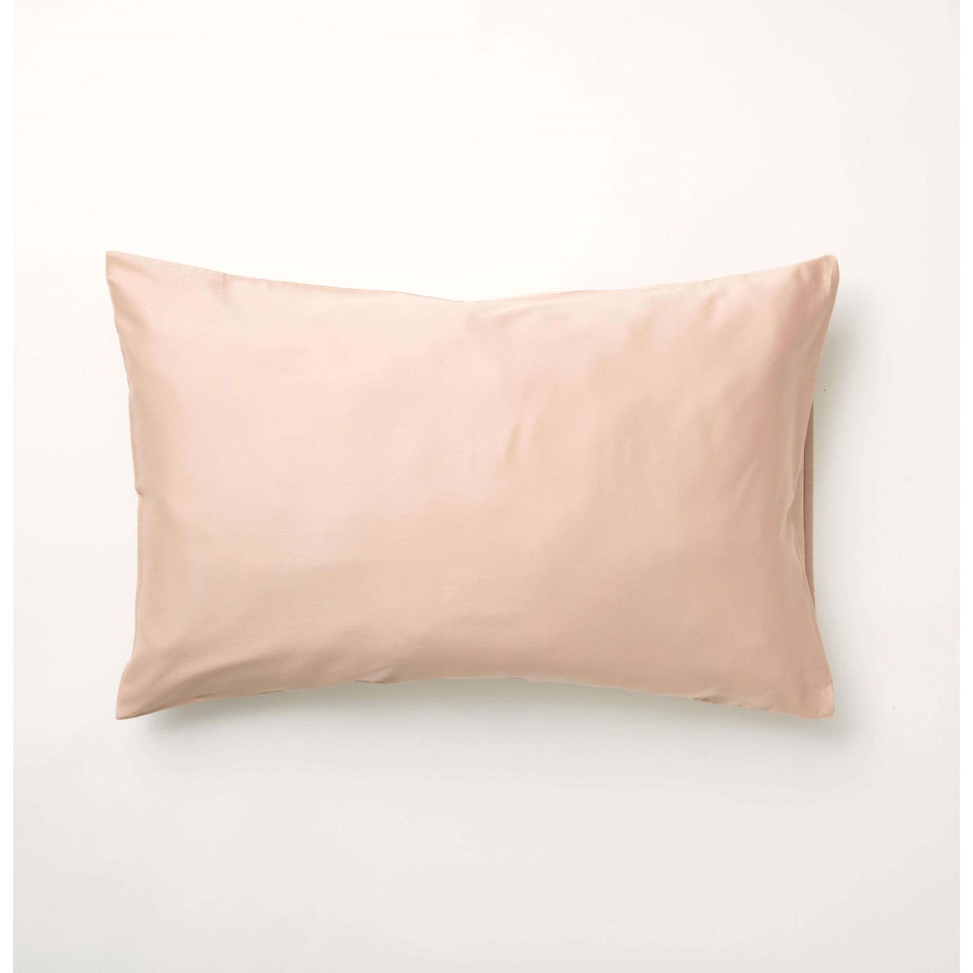 Taie d'oreiller en satin 157 fils Pink
