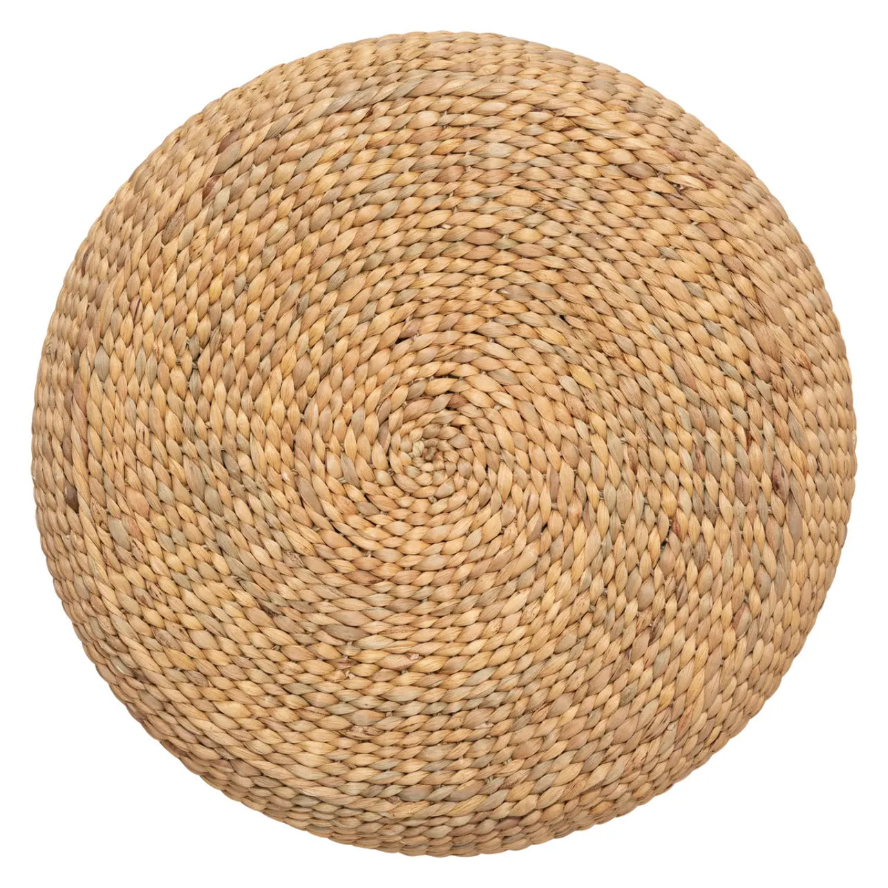 Pouf "Wond" jacinthe d'eau tressée