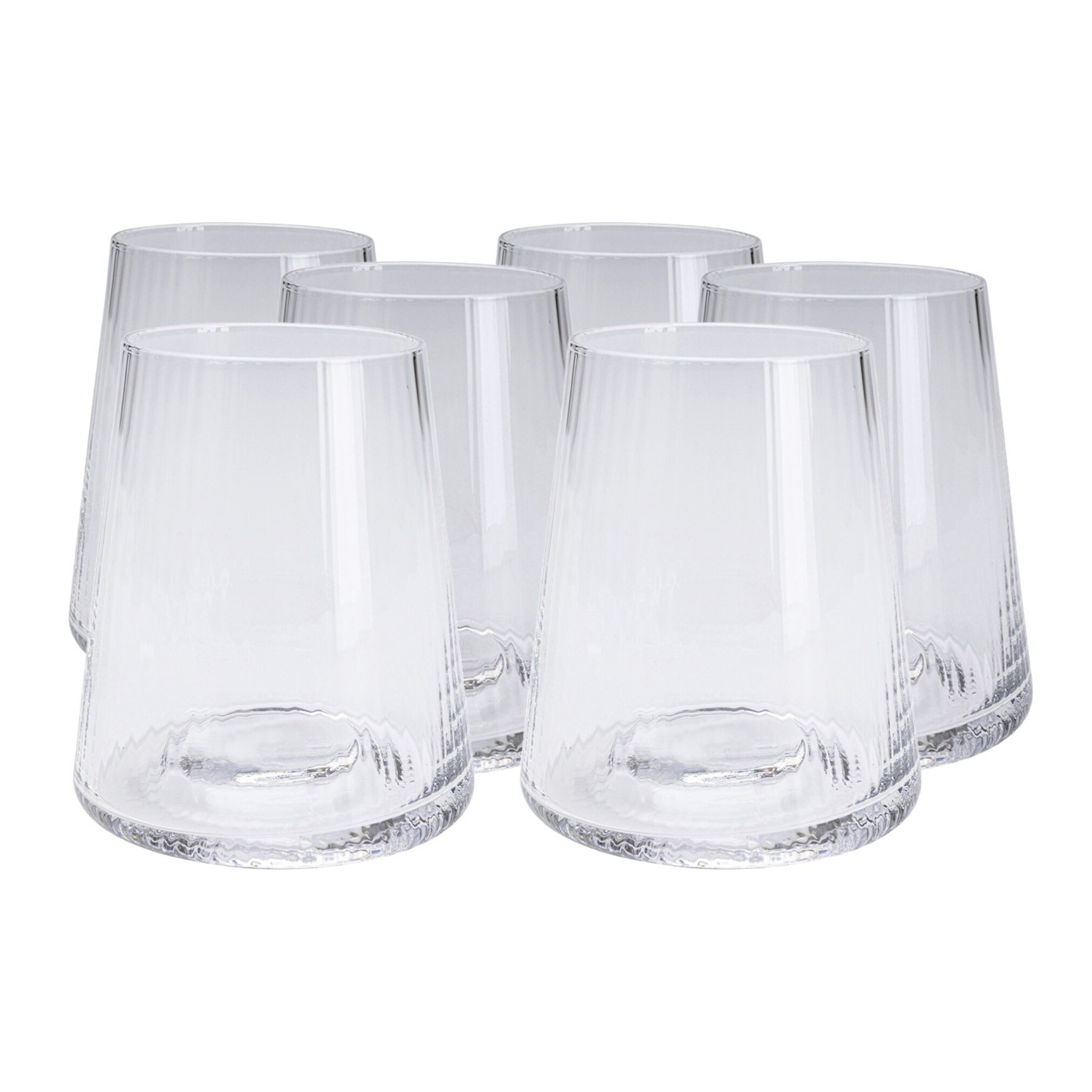 Verres à eau Riffle set de 6 Kare Design