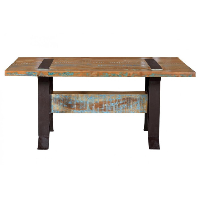 Mesa de comedor - Madera reciclada y Hierro