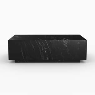 Table basse rectangulaire en marbre noir - Izaé