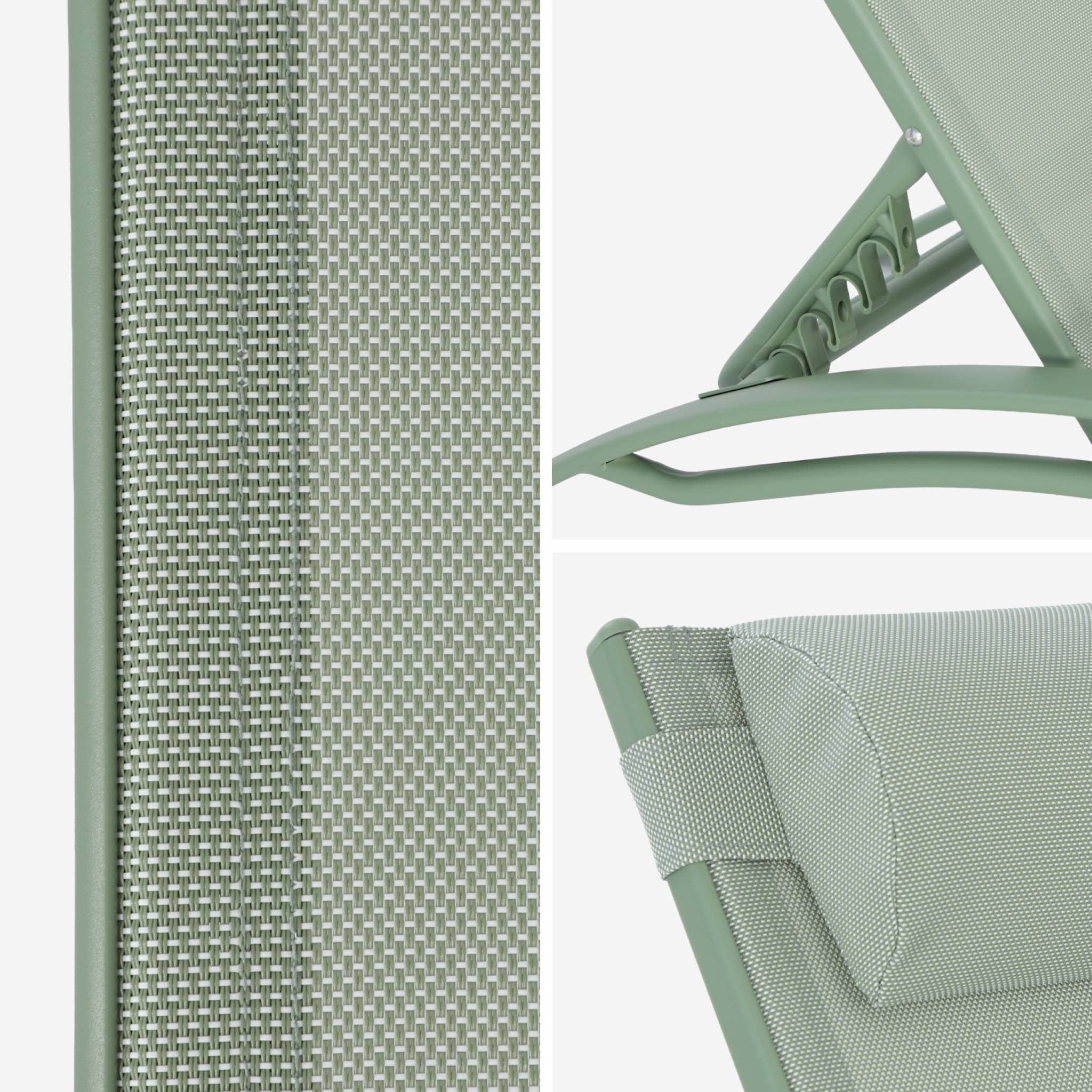 Bain de soleil aluminium multi positions (lot de 2) LOUISA