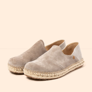 Zapatos N677 SILK SUEDE-COTTON TAUPE / CAMPOS color Taupe