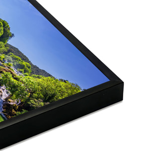 Affiche encadrée cascade naturelle Affiche + cadre en métal - Noir