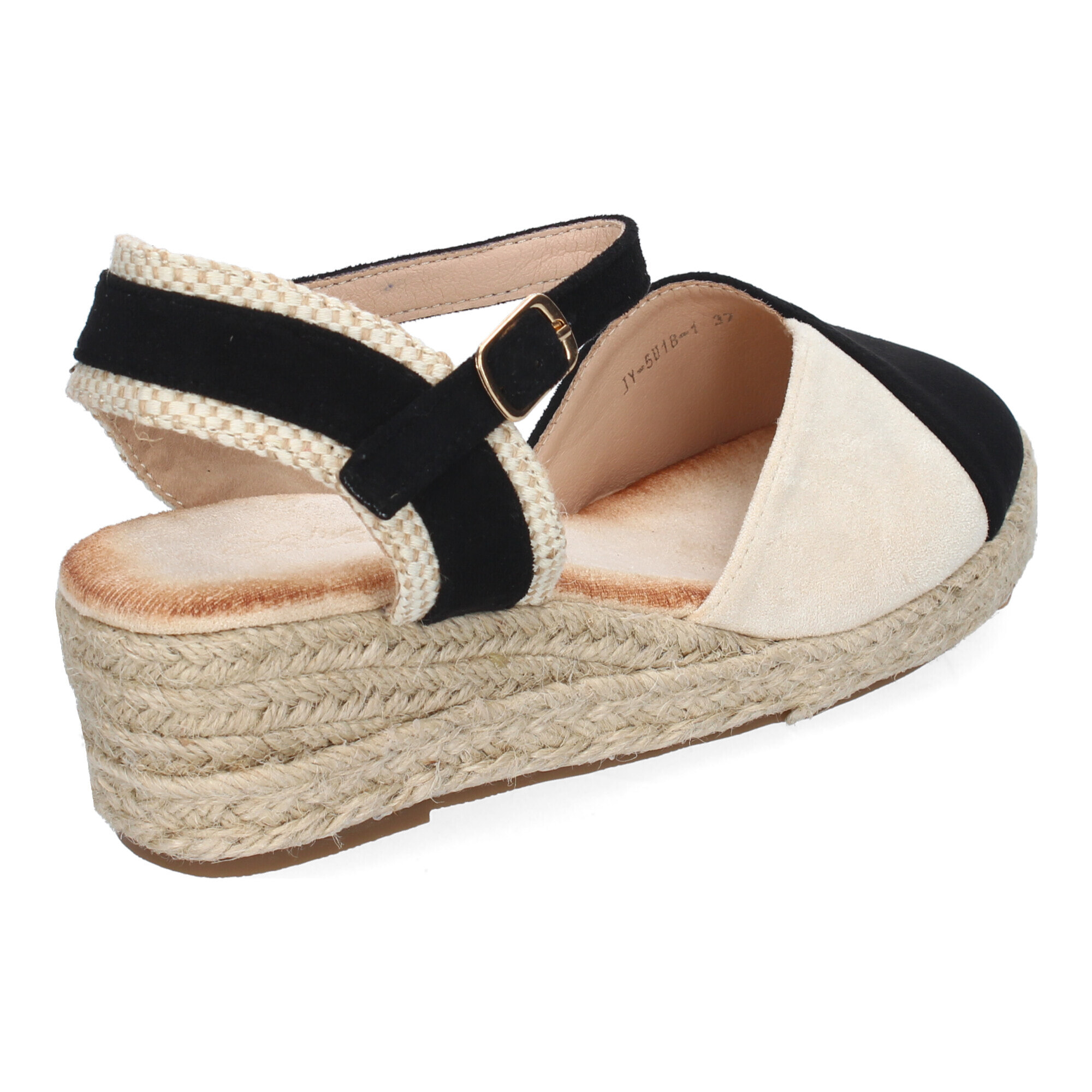 Sandalia de Cuña de Yute para Mujer, Comodas y Elegantes, Diseño Moderno con Tira Decorativa