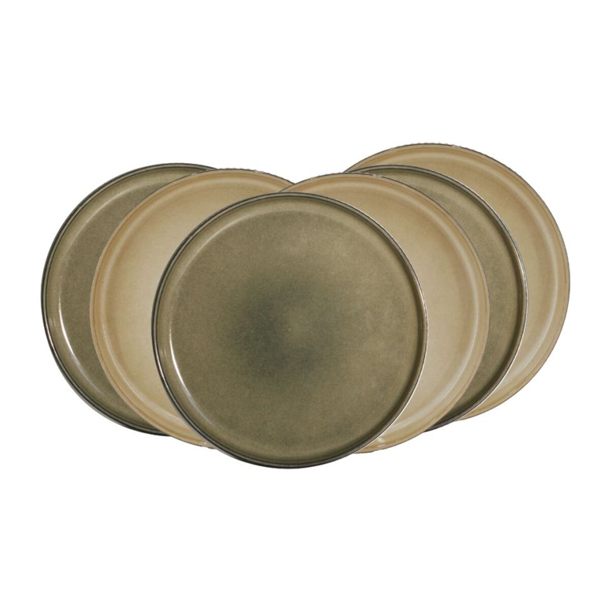 Lot de 6 assiettes à dessert, TERRALHA