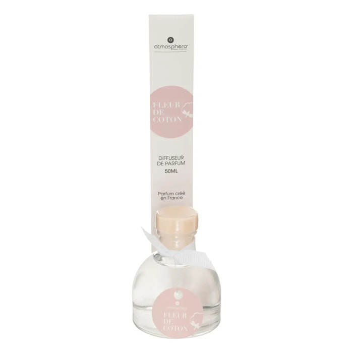Diffuseur de parfum Izor 50ml verre fleur de coton
