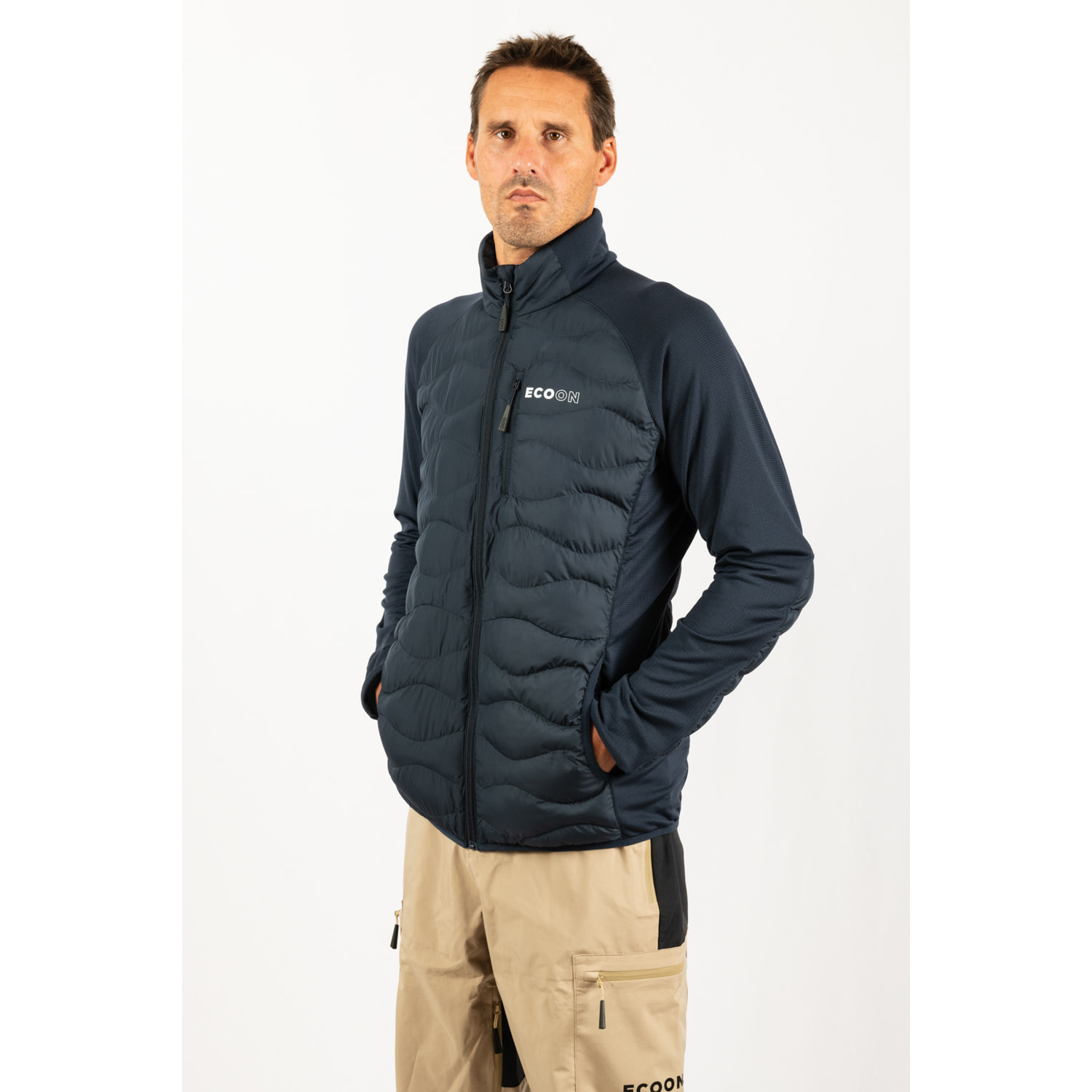 Giacca isolante ibrida ECOActive di ECOON - Blu