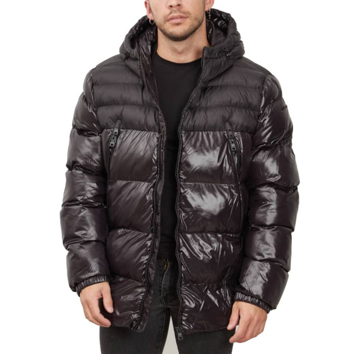 Abrigos Hombre de la marca GEOX  modelo M2628K TC162 M SILE HOOD JACKET NEGRO