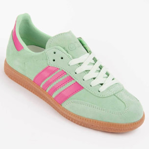 Sneaker De Piel - Verde