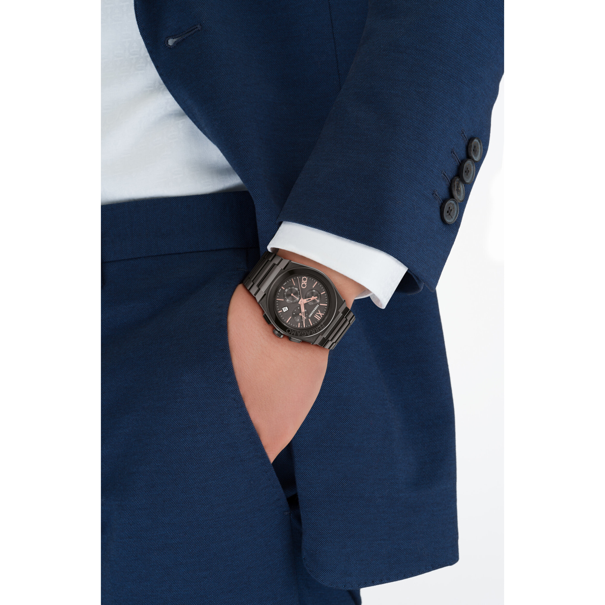 Ferragamo Quartz Chronograph Watch Mr-Vega Chrono