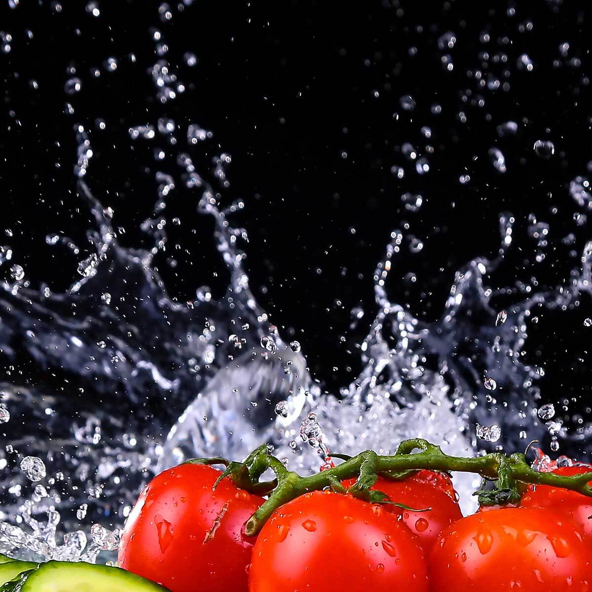 Affiche encadrée – Légumes croquants et fraîcheur éclatante Affiche + cadre en métal - Noir