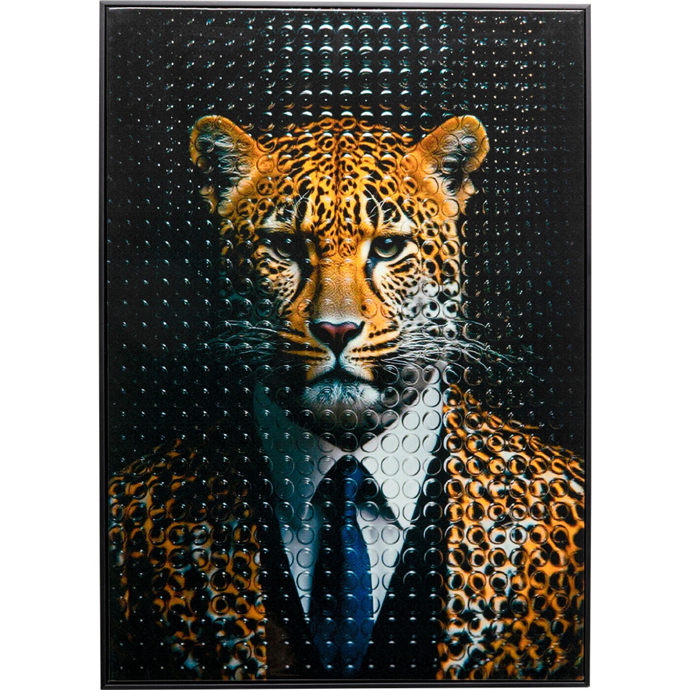 Tableau monsieur léopard 50x70cm Kare Design