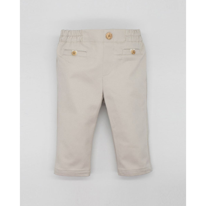 PANTALÓN SARGA BOLSILLOS OJAL TOSTADO