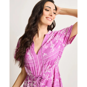 Vestido Corto Lila - Arvione