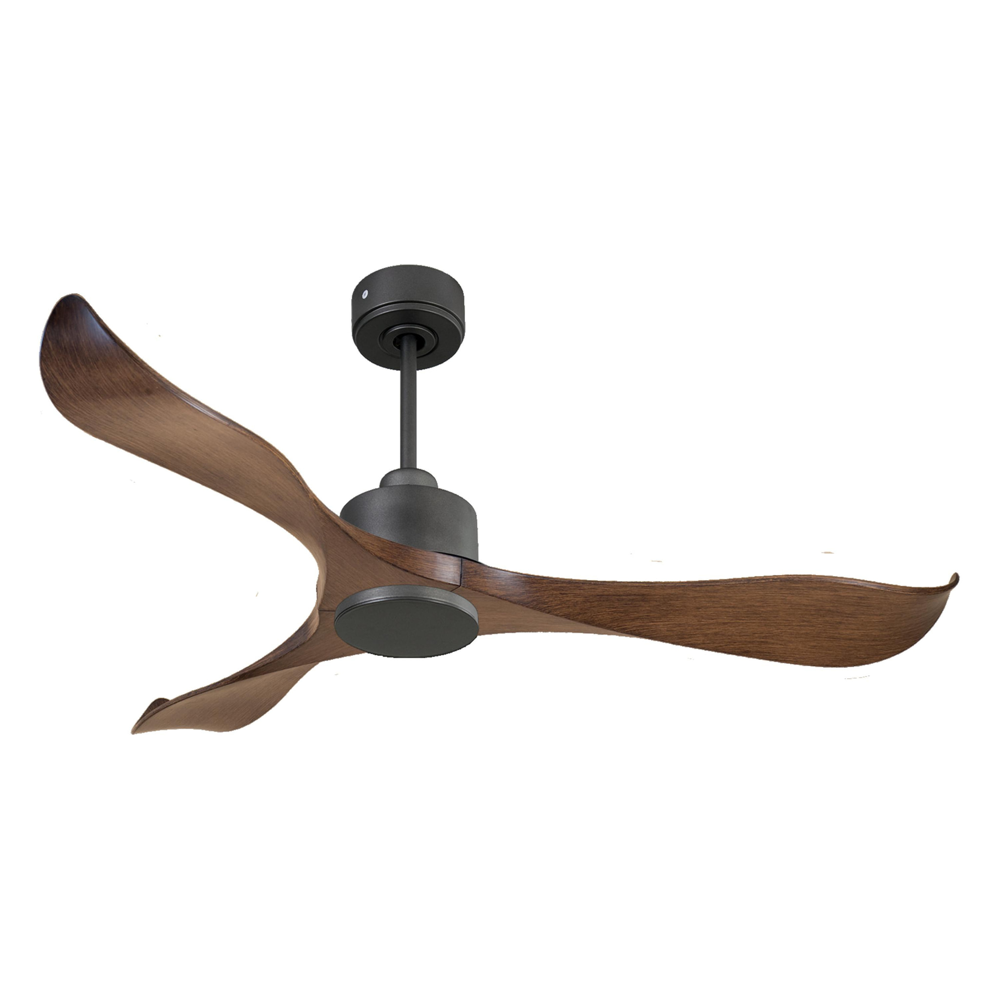 Ventilateur de plafond Réversible  Thermostat Wifi Moteur à courant continu Toits en pente Télécommande Adaptateur 2/3 Lames Hypersilence Mémoire