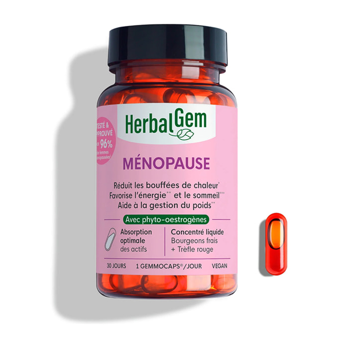Herbalgem- Complément alimentaire Ménopause - 30 GELULES