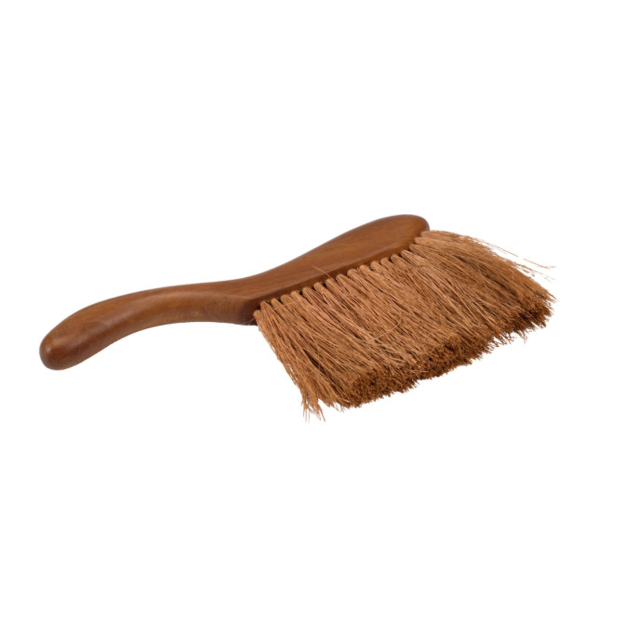 Brosse balayette avec poignée en fibres de coco et bois de teck - LARA