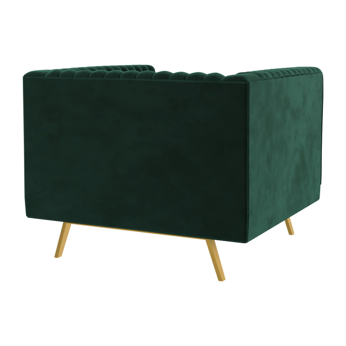 Fauteuil en velours vert foncé - Gatsby