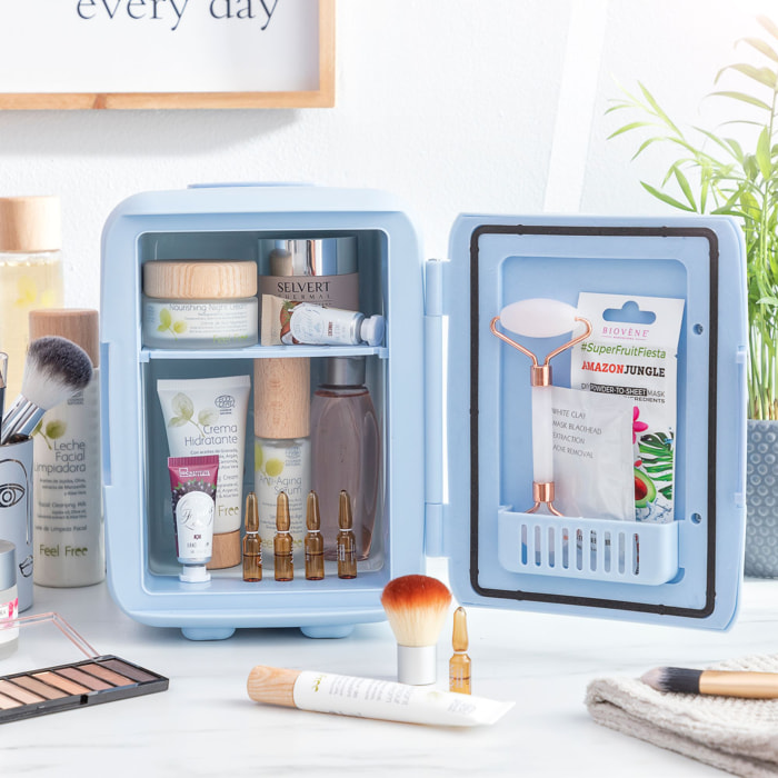 Mini-frigo per make-up Kulco - blu - 18,5x25,2x23 cm