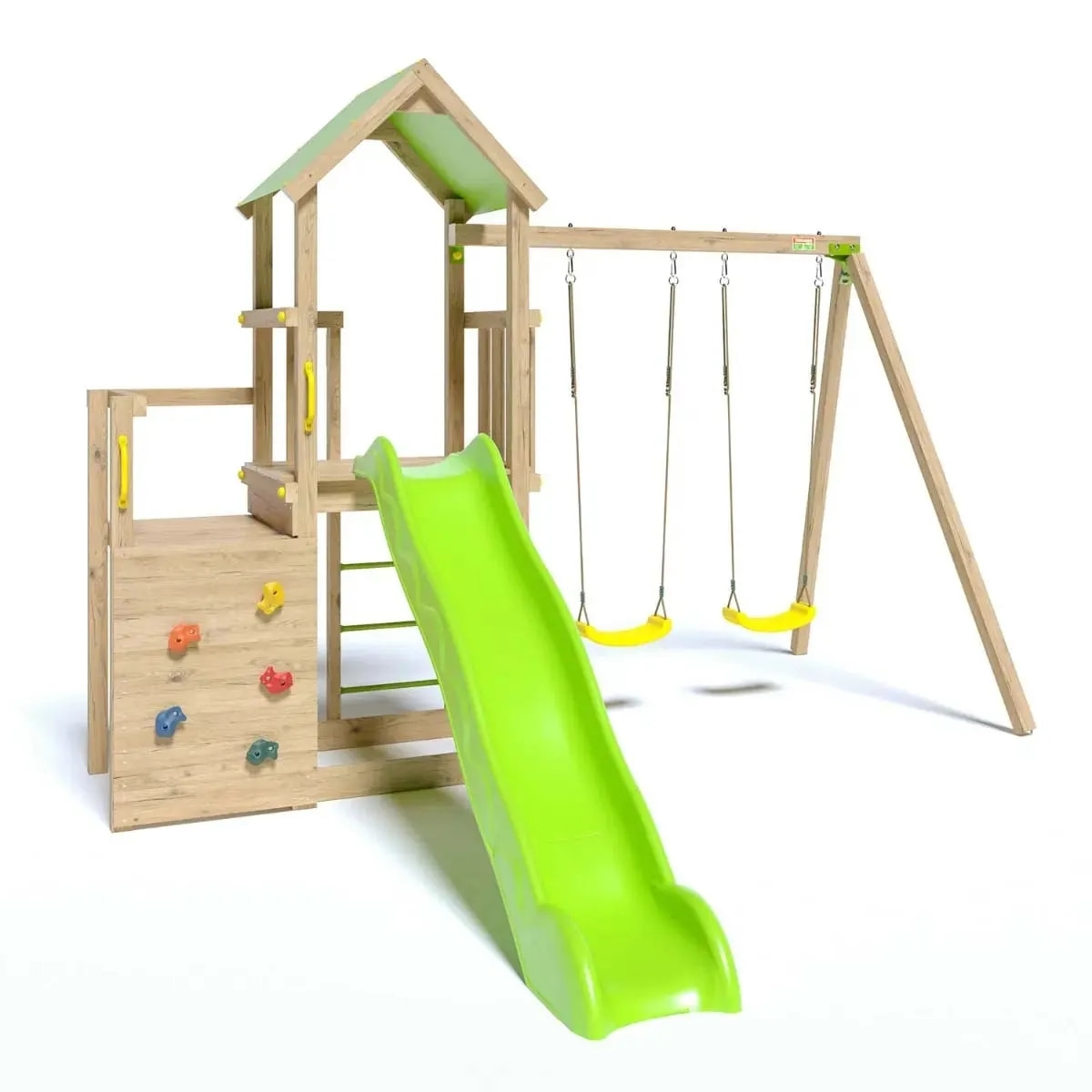 Aire de jeux bois 2,20 m ULTRA XPERIENCE - 8 enfants