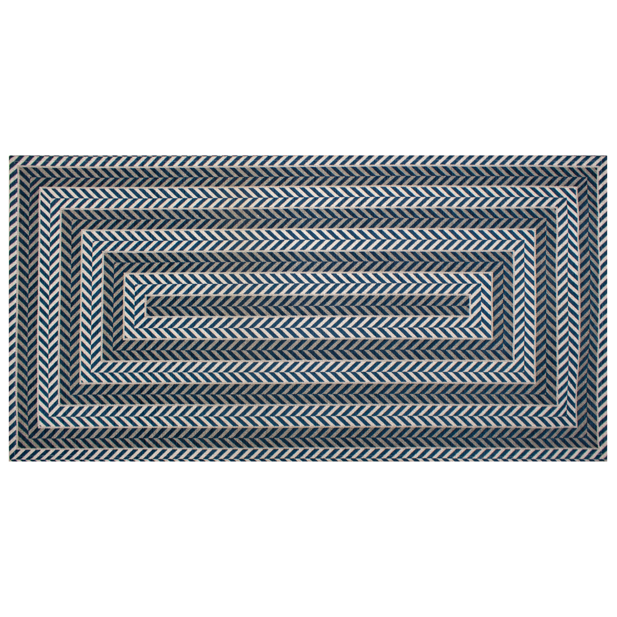 Tappeto da cucina Salice blu indaco CON FONDO ANTISCIVOLO