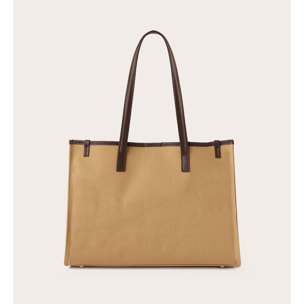 Motivi - Shopping bag in canvas - Marrone